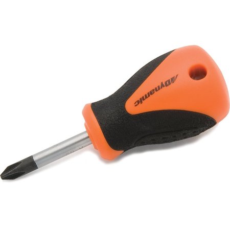 DYNAMIC Tools #1 Phillips® Stubby Screwdriver, Comfort Grip Handle D062104